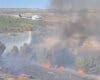 Un incendio arrasa 16 hectáreas entre Estremera y Guadalajara