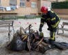 Dos heridos graves en el incendio de una vivienda en Latina, en Madrid