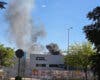Un incendio en una nave de Torrejón provoca una gran humareda y deja cinco intoxicados