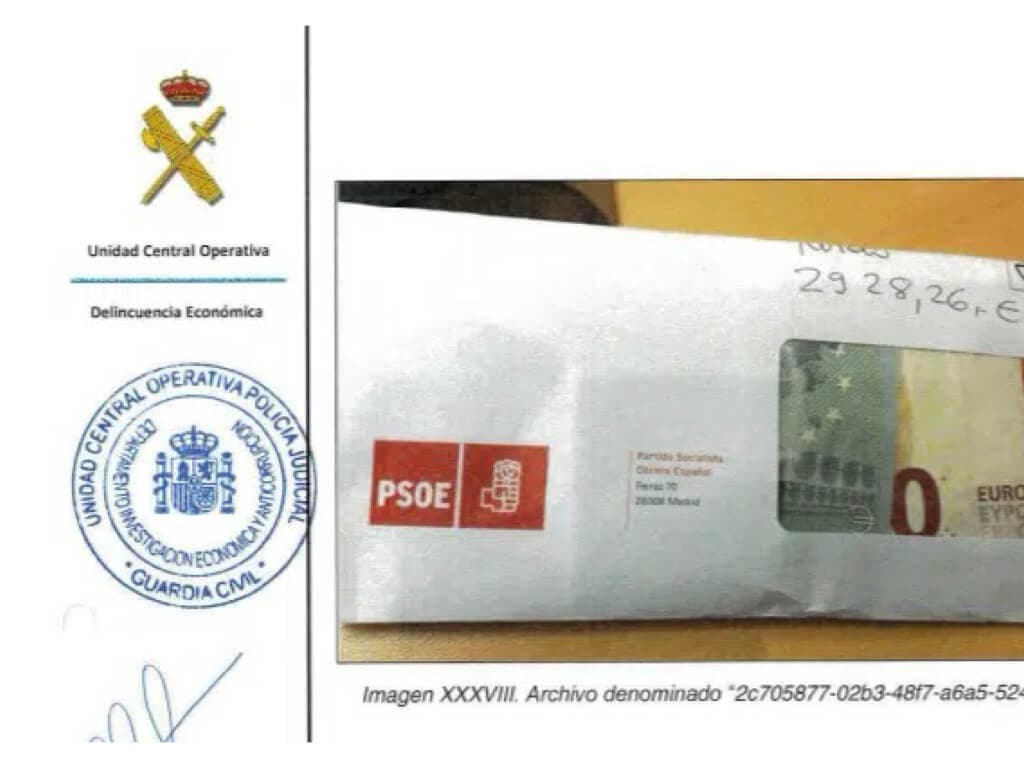 La UCO descubre que el PSOE pagó sobres con sobresueldos en efectivo a Ábalos y Koldo