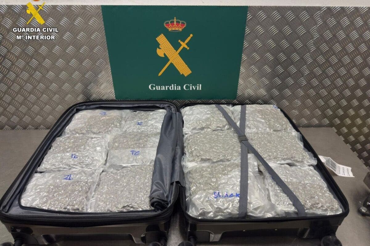 Detenidos tres viajeros en Barajas con casi 60 kilos de marihuana en sus maletas