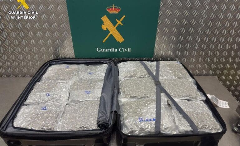 Detenidos tres viajeros en Barajas con casi 60 kilos de marihuana en sus maletas