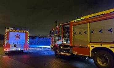 Herida grave una conductora de 24 años tras sufrir un accidente en la M-50 en Fuenlabrada