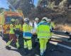 Dos jóvenes heridos graves tras salirse de la vía con una moto en Robledo de Chavela