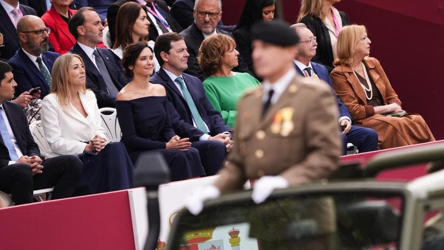 Isabel Díaz Ayuso en el desfile de la Fiesta Nacional en Madrid