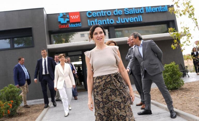 Ayuso anuncia dos nuevos hospitales de Día de Salud Mental para adolescentes en Arganda y Parla