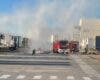Controlado un incendio junto a la nave de Amazon en San Fernando de Henares