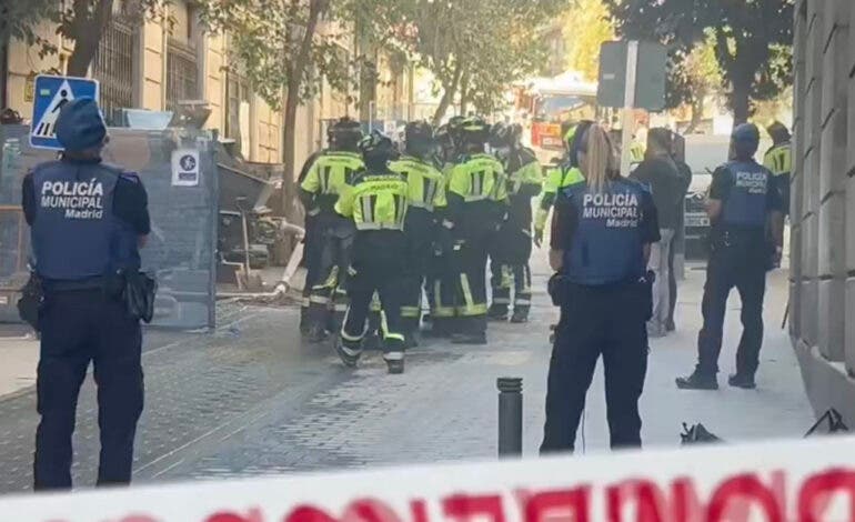 Se derrumba un edificio en obras en el centro de Madrid con varios heridos y desaparecidos