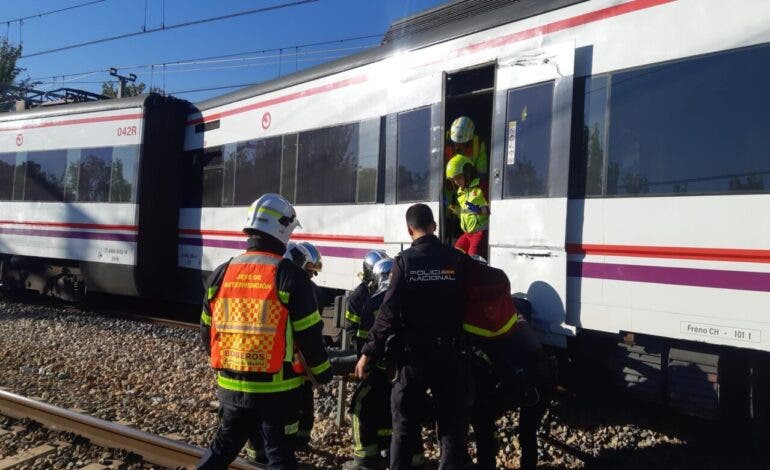 Se eleva a seis el número de heridos por el descarrilamiento de un tren de Cercanías en San Fernando de Henares