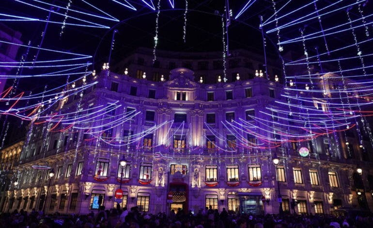 Madrid encenderá esta Navidad 13 millones de luces en 157 kilómetros, el equivalente a ir a Toledo y volver