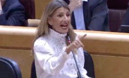 El lapsus de Yolanda Díaz en el Senado: «Queda Gobierno de corrupción para rato»