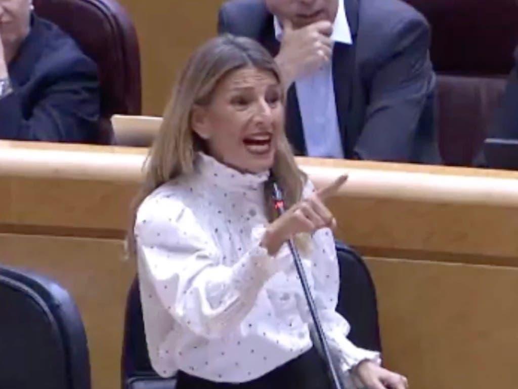 El lapsus de Yolanda Díaz en el Senado: «Queda Gobierno de corrupción para rato»
