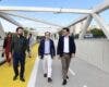 Madrid abre la nueva pasarela que une Puente y Villa de Vallecas para cruzar la M-40 a pie o en bicicleta