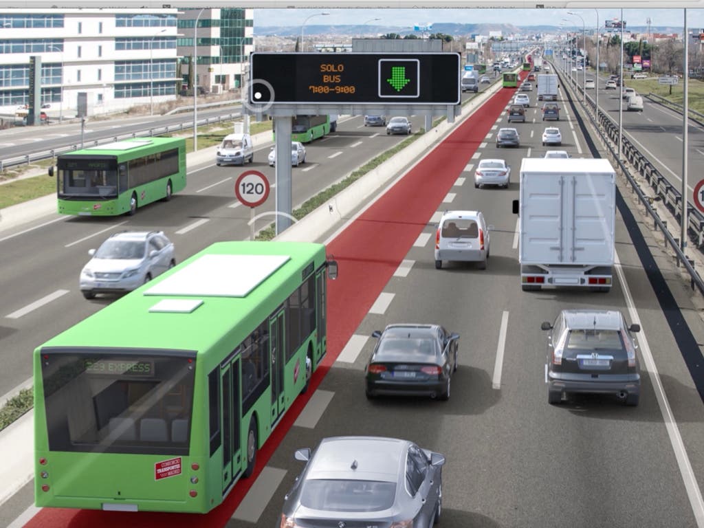 El nuevo carril Bus-VAO de la A-2 se retrasa al primer trimestre de 2026: así funcionará