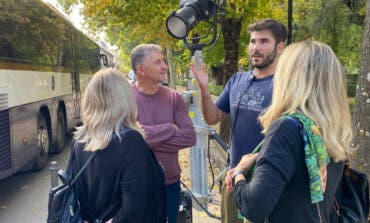 Penélope Cruz y Lola Dueñas ruedan en Sigüenza la nueva película de Los Javis, «La bola negra»
