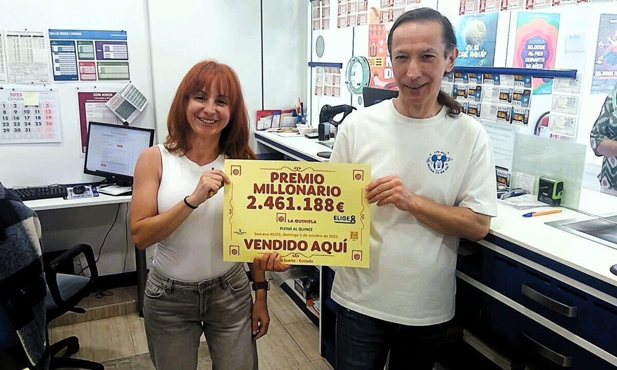 Un vecino de Coslada gana más de 2,4 millones de euros con La Quiniela