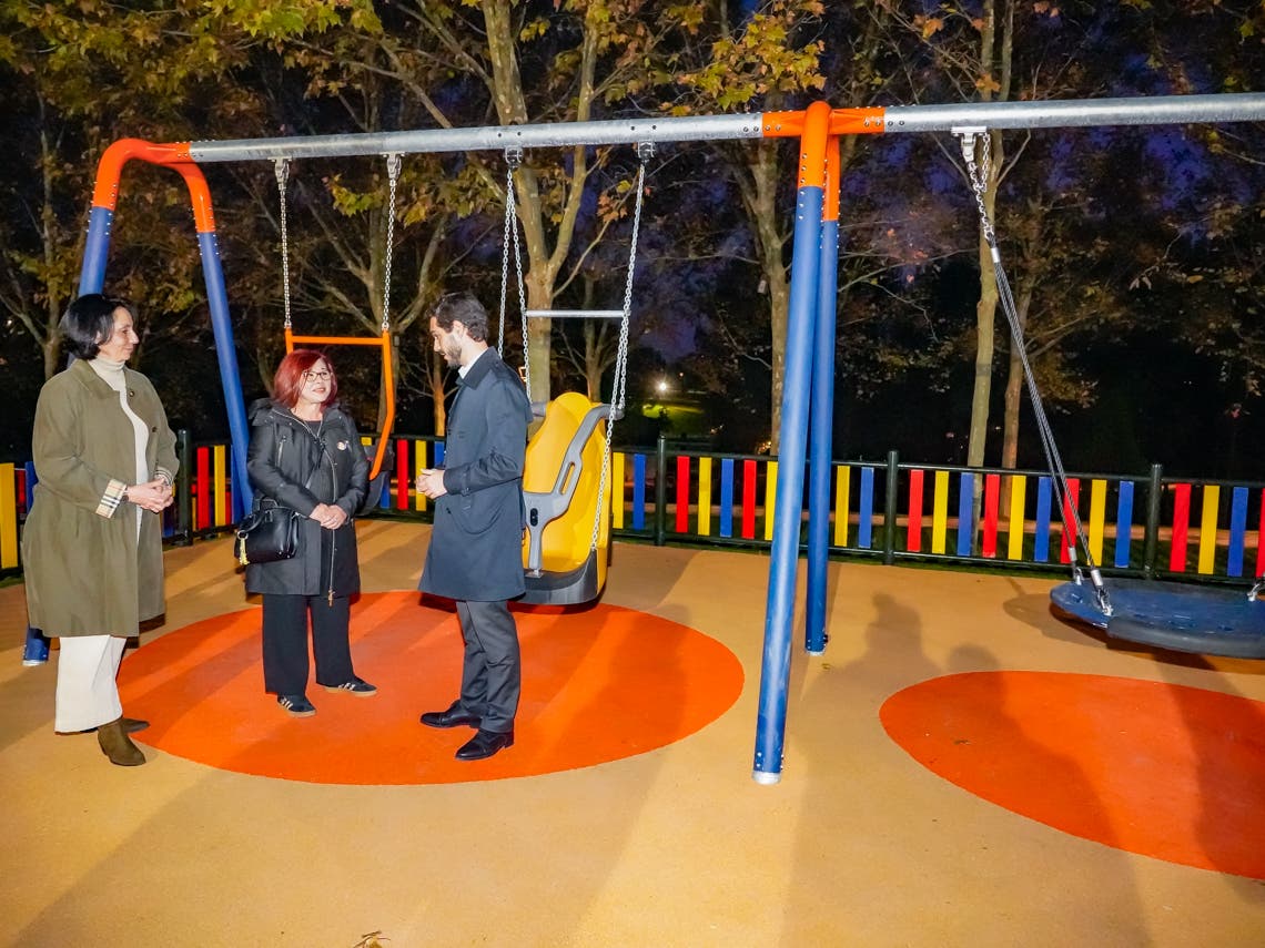 Inauguración de zona infantil adaptada en el Parque Europa de Torrejón.