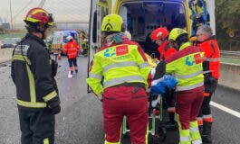 Tres heridos potencialmente graves en un alcance entre seis vehículos en la M-503 en Pozuelo