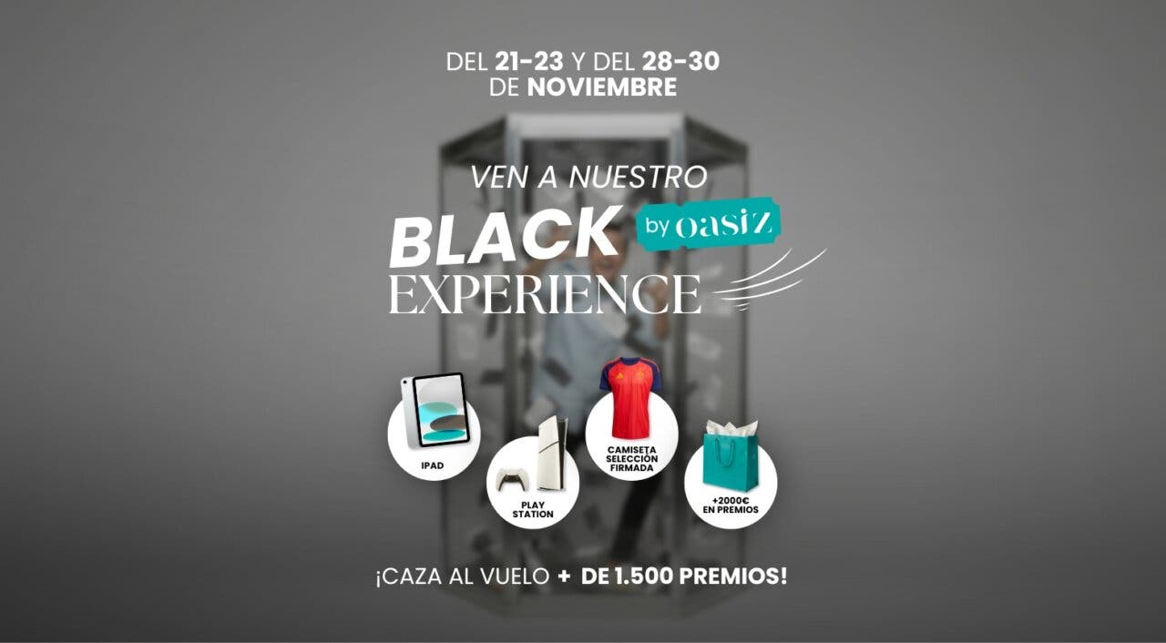 Promoción de la Black Experience en Oasiz Madrid con premios destacados.