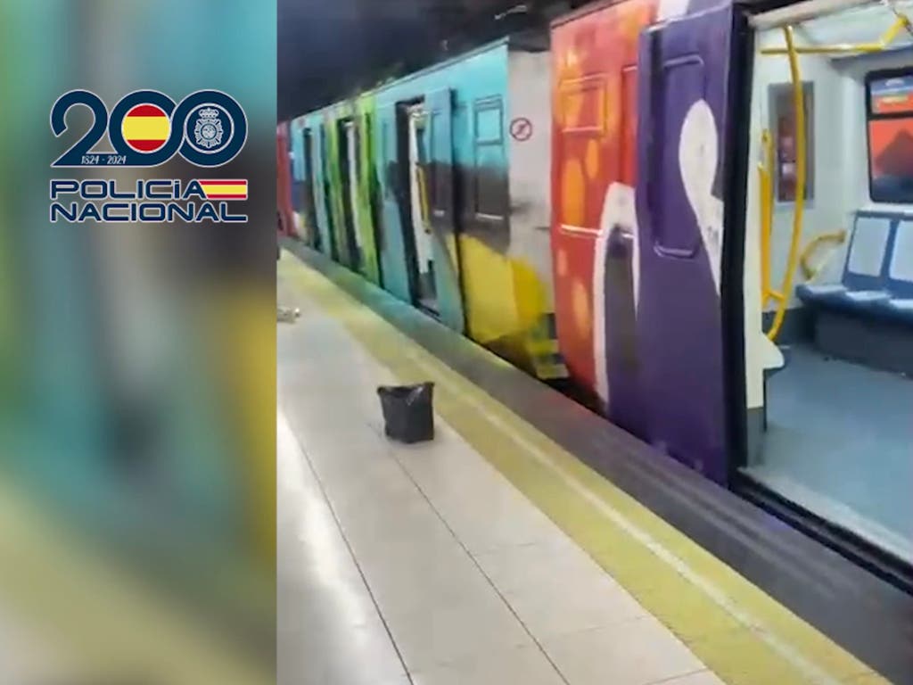 Detenidos 19 grafiteros por causar daños en vagones del Metro de Madrid la noche de Halloween