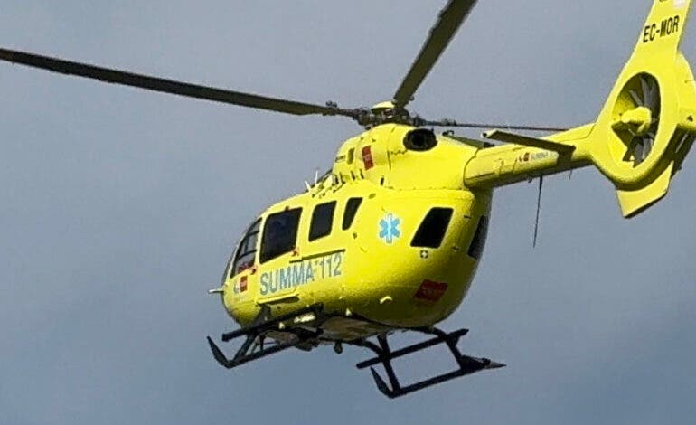 Herido grave un motorista de 24 años tras chocar contra una farola en la M-607 en Colmenar Viejo