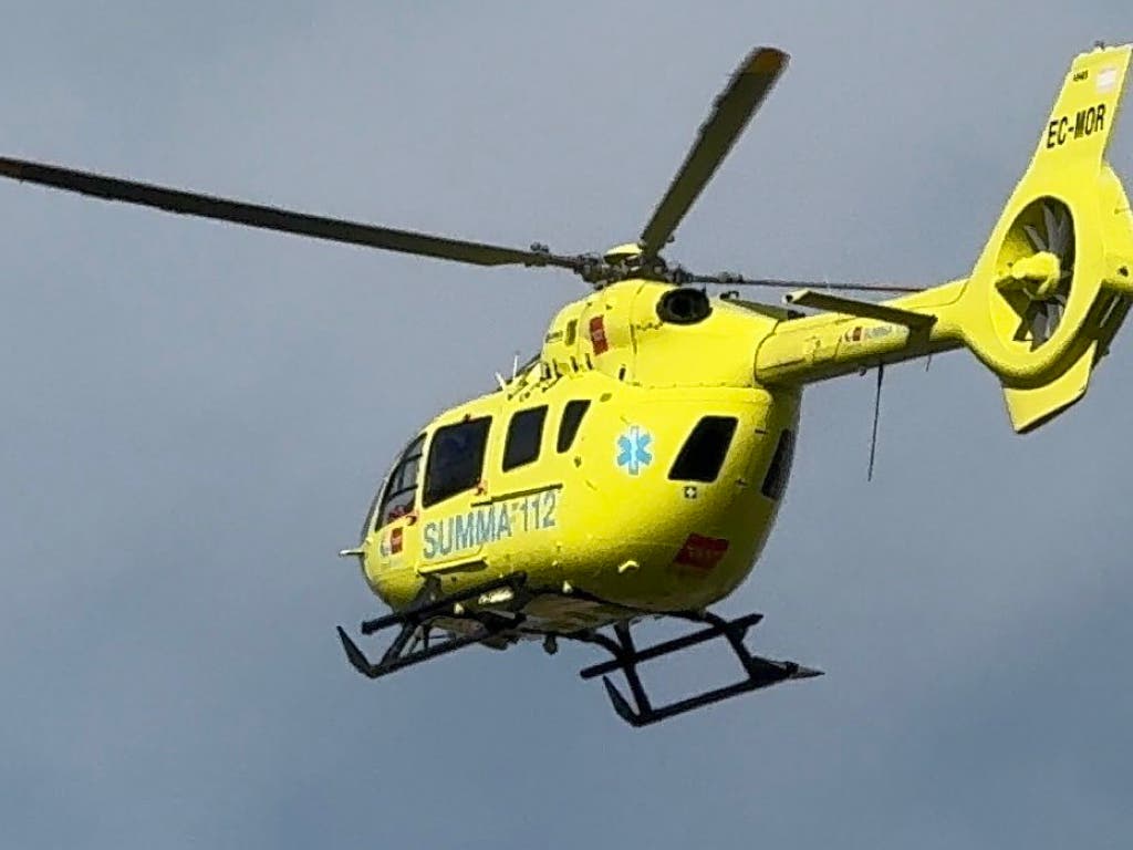 Herido grave un motorista de 24 años tras chocar contra una farola en la M-607 en Colmenar Viejo