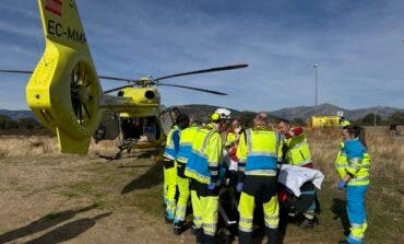Herido muy grave un hombre al clavarse una varilla de hierro mientras trabajaba en su jardín en Collado Villalba