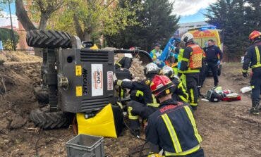 Herido grave un trabajador en Leganés tras ser aplastado por el dumper que conducía