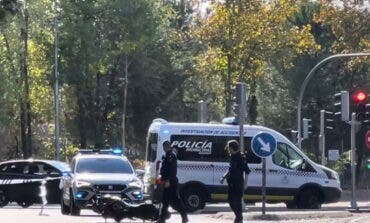 Herido grave un joven tras sufrir un accidente de moto en Madrid