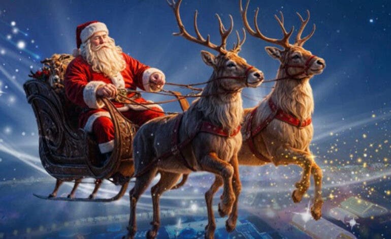 Torrejón estrena un espectacular Papá Noel volador y hielo de colores en las Mágicas Navidades: «Va a dejar boquiabiertos tanto a mayores como a niños»