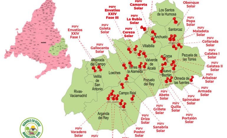 Henares en Verde denuncia la expropiación de terrenos para la instalación de macroplantas fotovoltaicas