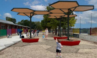 Rivas inicia la instalación de pérgolas para dar sombra a los patios de seis colegios públicos