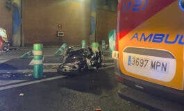 Muere un motorista de 65 años en un accidente en el túnel de María de Molina