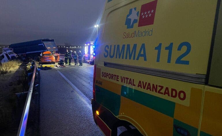 Muere un conductor de 51 años en un choque frontal en la M-100 en Daganzo de Arriba