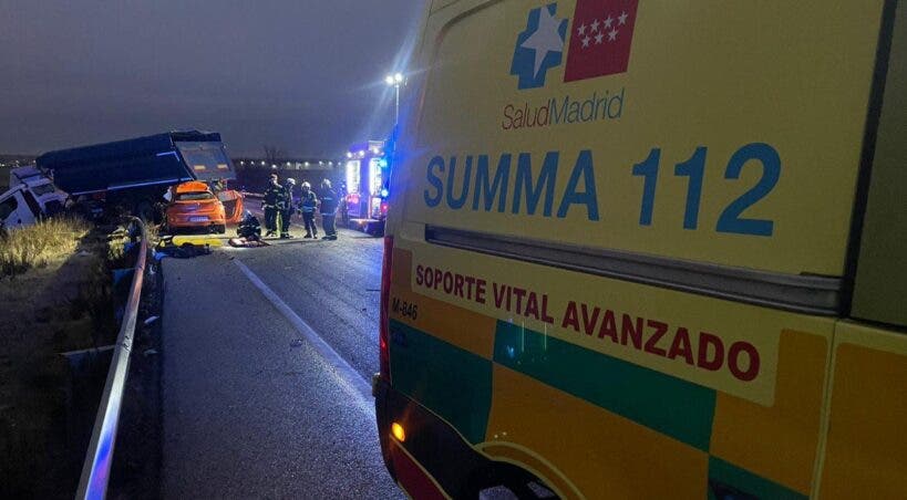 Muere un conductor de 51 años en un choque frontal en la M-100 en Daganzo de Arriba