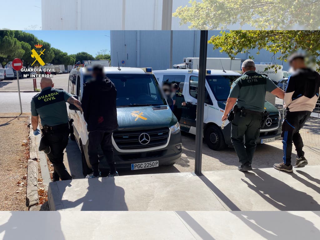 12 detenidos por robar la mercancía de camiones en Guadalajara, Madrid y Toledo