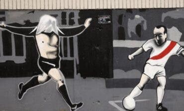 El Estadio de Vallecas luce nuevos murales con los momentos más icónicos de la historia del Rayo