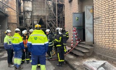 Un incendio en un cuarto de baterías moviliza a siete dotaciones de bomberos en Morata de Tajuña