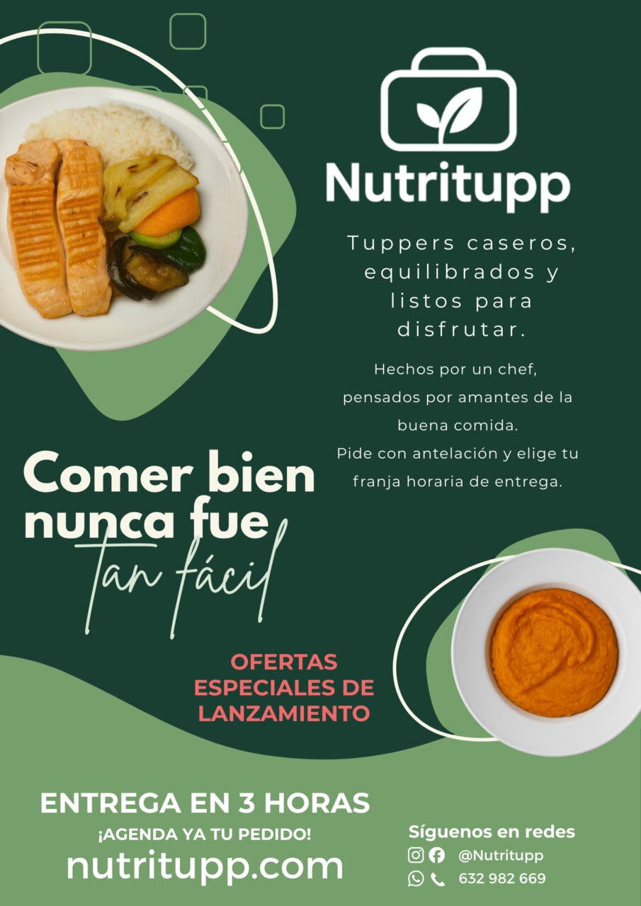 Tuppers saludables de Nutritupp con comida equilibrada y deliciosa