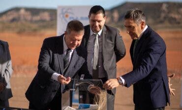 Page pone la primera piedra de un megacentro logístico en Tórtola de Henares