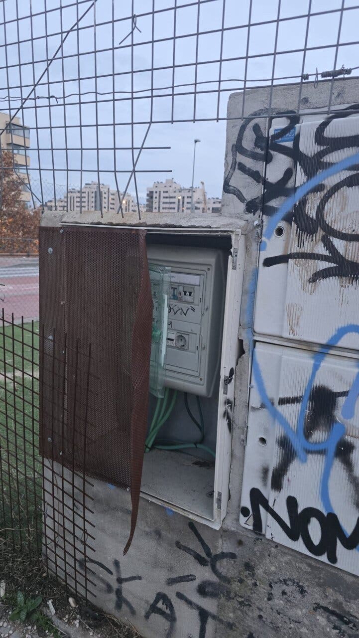 Estado deteriorado del Skate-Ride Park en Alcalá de Henares
