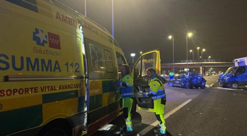 Muere un conductor de 63 años en un accidente en la A-2 en Alcalá de Henares