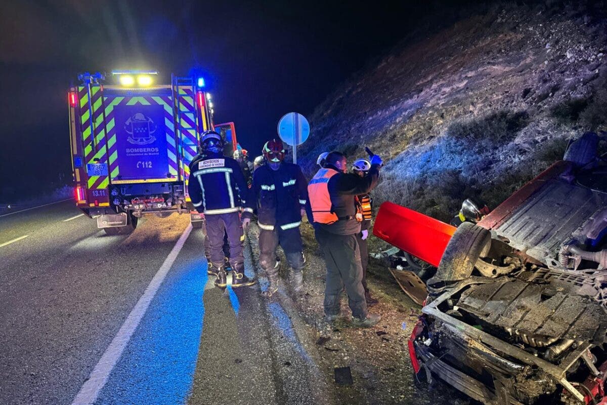 Muere un conductor de 40 años en un accidente en la M-608, en Guadalix de la Sierra