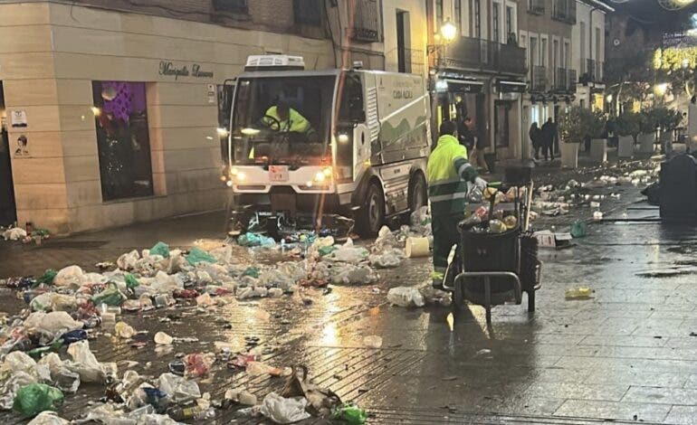 Alcalá de Henares retira seis toneladas de residuos tras las Preúvas y la Tardevieja