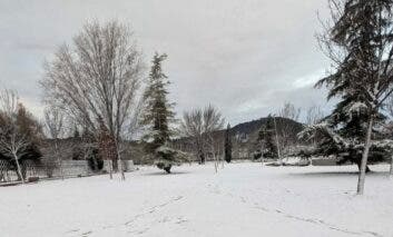 Aviso amarillo por nieve y viento este miércoles en el Corredor del Henares
