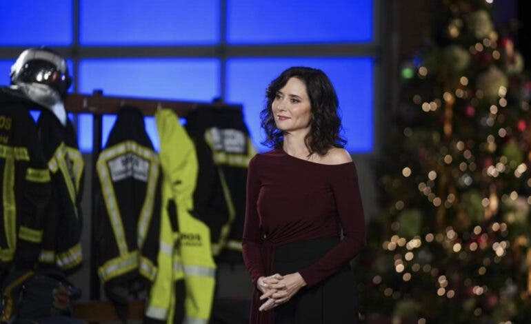 Ayuso eligió el Parque de Bomberos de Alcalá de Henares para despedir el año