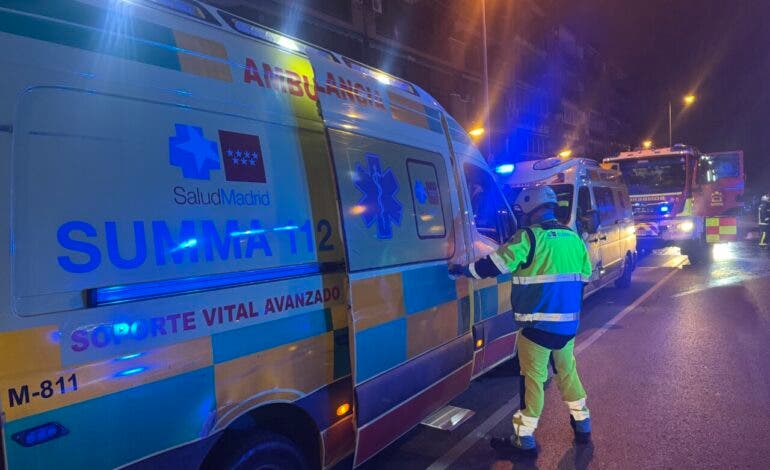 Once evacuados y cuatro hospitalizados por un incendio en una vivienda de Leganés