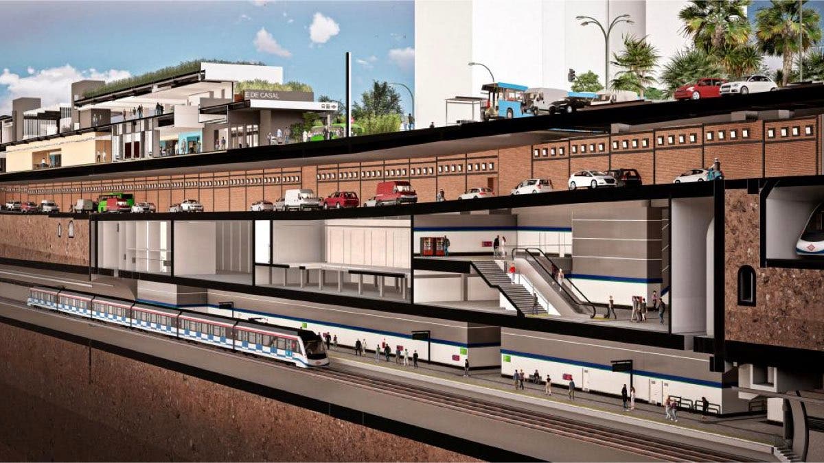 Así será el nuevo intercambiador de transportes de Conde de Casal que abrirá en 2027