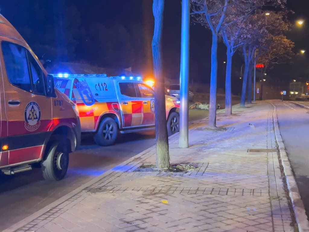 Muere un motorista tras chocar contra un árbol en la carretera de Villaverde a Vallecas
