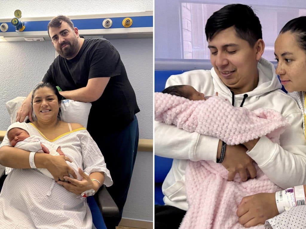 Elsa y Zoe, el primer y el último bebé nacidos en 2026 y 2025 en Alcalá de Henares